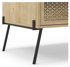 Масичка за кафе в дъбов декор в естествен цвят 60x100 cm Ecrin - Marckeric