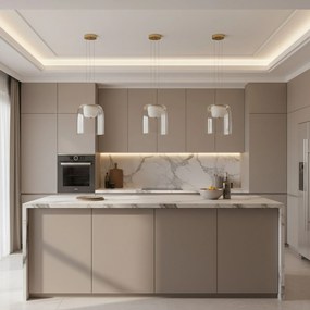 Висяща LED лампа APP1689-1PC A Gold