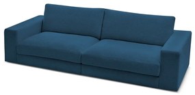 Тъмносин диван от рипсено кадифе 274 cm Leonard – Bobochic Paris