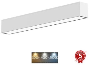 Sinclair LSM 24-40CCT - LED Плафониера LSM LED/40W/230V 120 см сребрист