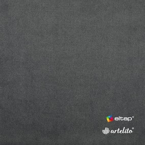 Кафяво-сив кадифен разтегателен диван с място за съхранение ляв ъгъл 223 cm Fabillo – ELTAP