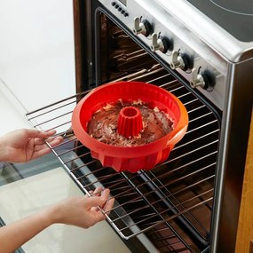 Комплект 2 бр форми за печене Lekue 1010162, Ø15 см, 700 мл, От -60 до +220C, Платинен силикон, Червен