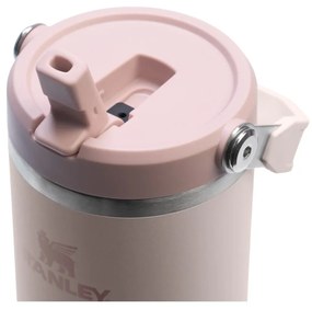 Светлорозов термос от неръждаема стомана 890 ml IceFlow™ Flip Straw 2.0 Tumbler Rose Quartz – Stanley