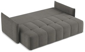 Тъмносив разтегателен диван с място за съхранение 225 cm Moku – Makamii