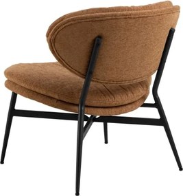 СОФИЯ Теракота (тъкан Апия 272)/черна рамка - ТАПИЦИРАН СТОЛ ЗА ДНЕВНА/ОФИС