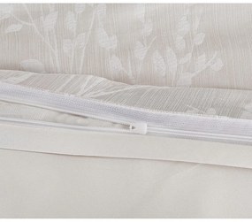 Бежово единично спално бельо от жакард 140x200 cm Boston – My House