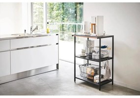 Матово черно стоманен стелаж 60x90x46,5 cm Tower – YAMAZAKI