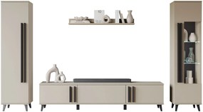 Секция за хол Helsinki II-Бежово-Черен