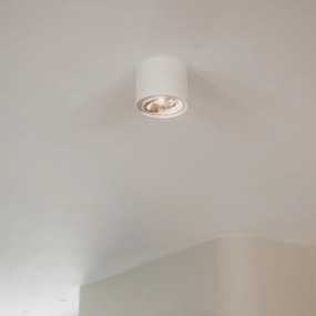 Интелигентен повърхностно монтиран прожектор бял, въртящ се и накланящ се, вкл. Wifi GU10 111mm - Impact