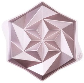 Форма за печене Dr.Oetker Origami 2556, 28 см, Форма "Оригами", Алуминиева отливка, Розово злато