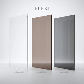 Параван за душ Rea Flexi Grey / Brush Gold 80