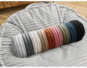 Светлосив пуф от рипсено кадифе Socrate – Bobochic Paris