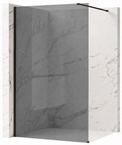 Параван за душ Rea Flexi Grey / Black 140