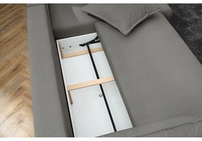 Светлосив разтегателен диван Nessa - Bobochic Paris