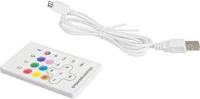 LED стоящо външно осветително тяло с дистанционно управление/с високоговорител със соларен панел/с USB ø 34 cm Solar – Bizzotto