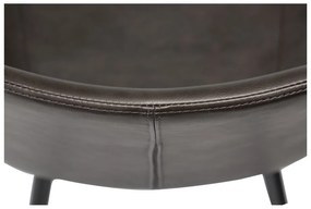 Сив стол за хранене от изкуствена кожа DAN-FORM Дания Hype - DAN-FORM Denmark