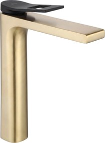 Смесител за мивка REA Soul Gold mat black High
