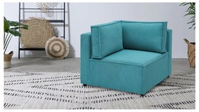 Син променлив модулен диван от велур Nihad modular - Bobochic Paris