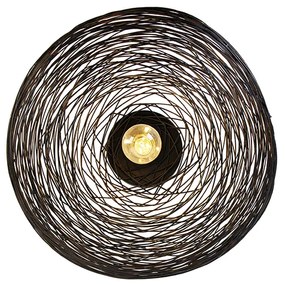 Дизайнерски плафон черен овален - Sarella