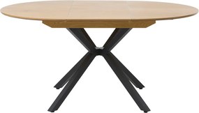 Кръгла сгъваема трапезна маса с допълнителна плоча ø 120 cm Cesura – Unique Furniture