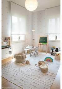 Бял ръчно изработен памучен килим подходящ за пране 170x240 cm Tribu Natural – Lorena Canals