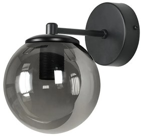 Аплик ГАРДА, черен/сив, 1xE27