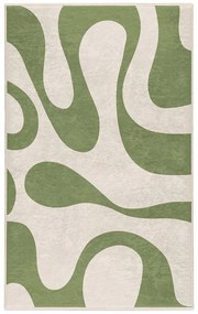 Зелен килим подходящ за пране 80x150 cm Matcha Latte – Mila Home