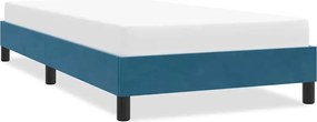 4101335 vidaXL Рамка за легло без матрак Тъмно синьо 80x210 cm Кадифе