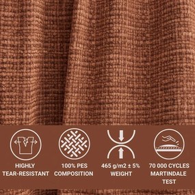 Шенилов ъглов диван в меден цвят (ляв ъгъл/L форма) Kirou – Maison de Rêve