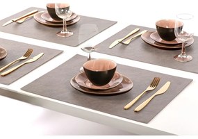 Сива подложка за хранене от изкуствена кожа Правоъгълник, 33 x 45 cm Troja - ZicZac