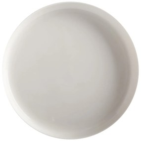 Бяла порцеланова чиния с повдигнат ръб Basic, ø 28 cm - Maxwell &amp; Williams