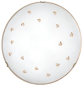 Kolarz 731.13.4.160 - Настенно осветително тяло NONNA 3xE27/60W/230V, диаметър 50 см, с цветен мотив, розово злато