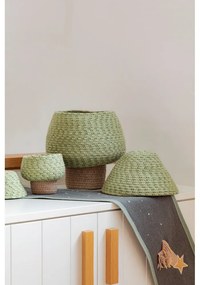 Зелена текстилна детска кошница за играчки ø 25x36 cm Big Tree – Lorena Canals