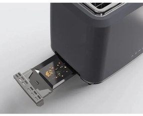 Тостер за хляб AENO ATS0001G, 930W, 7 степени, Сензорно управление, Обратен таймер, Защита при засядане, Тих, Сив