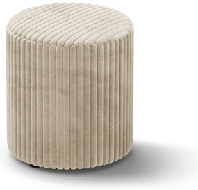 Бежова табуретка от рипсено кадифе Dia – Micadoni