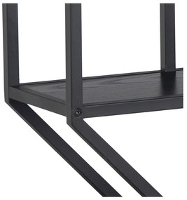 Черен двуетажен метален рафт Seaford - Actona