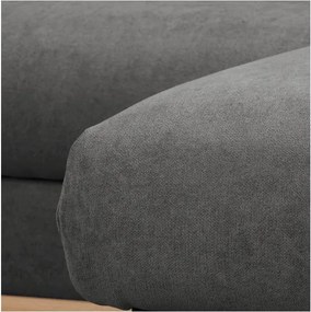 Тъмносив ъглов диван (десен ъгъл) Beata - Ropez