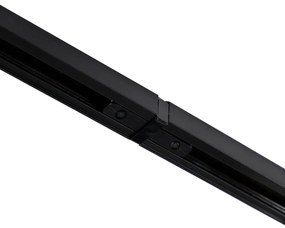 Модерна 1-фазна релсова система с 10 броя прожектори черна - Jeana