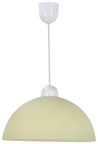 Кремава висяща лампа със стъклен абажур ø 22 cm Vanilia - Candellux Lighting
