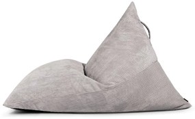 Светлосив пуф от рипсено кадифе Razzmatazz – SLOWDOWN