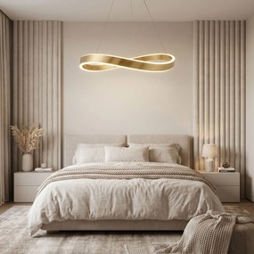ВИСЯЩА ТАВАННА ЛАМПА SWE069-CP 80cm BRUSH GOLD