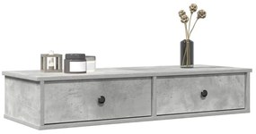 859962 vidaXL Стенен рафт с чекмеджета 100x37,5x19 см инженерно дърво