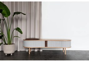 Телевизионна масичка в кафяво и бежово от дъб 140x40 cm Audacious - UMAGE