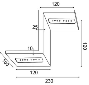 Аплик за стена Zalk-Black