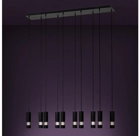 Eglo 39707 - LED Висящ полилей BERNABETA 10xGU10/4,6W/230V черен