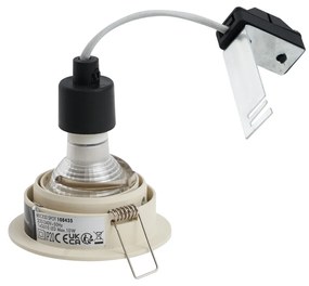 Комплект от 6 вградени спота бежови GU10 50mm кръгли въртящи се и накланящи се - Installa