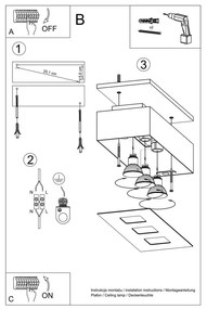 Черна светлина за таван Hydra - Sollux