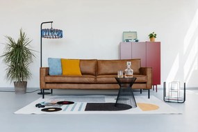 Кафяв диван от изкуствена кожа 216 cm Rate - Scandic