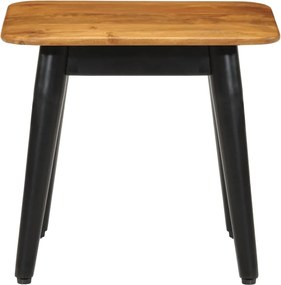 356975 vidaXL Маса за кафе, 45x45x40 см, мангово дърво масив и желязо