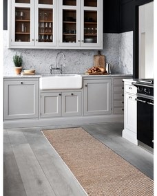 Бежов килим за открито и закрито 60x85 cm Effi Granit – Pappelina